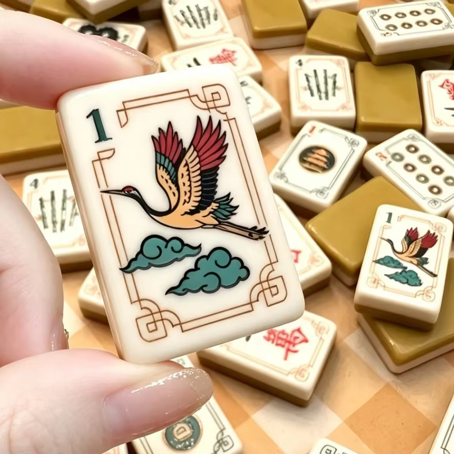 FAZY Gold Acrylic mahjong set